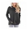 Womens Sleeve Pockets Pullover Sweatshirt