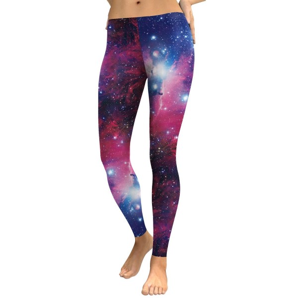 Women's Soft Leggings Multiple Print Patterns Christmas Galaxy Stretchy ...