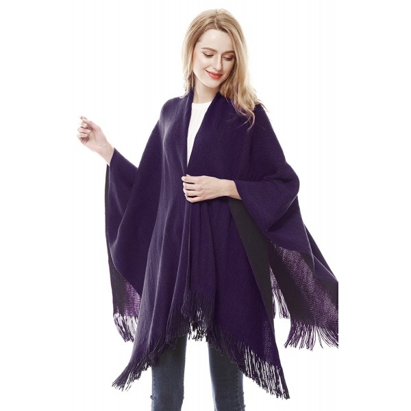 Lovful Cashmere Cardigans Sweater BlackPurple