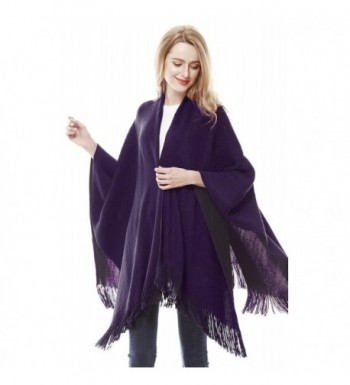 Lovful Cashmere Cardigans Sweater BlackPurple