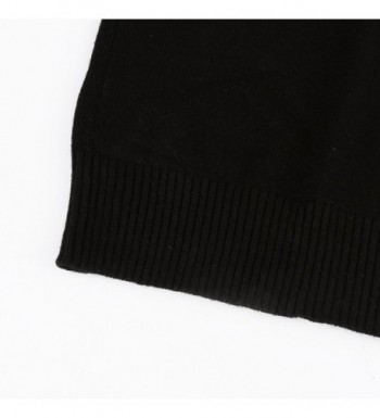 Men's Basic Turtleneck Pullover Solid Sweater - Black 01 - CS12N4ZK1M0