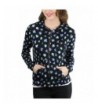 ToBeInStyle Womens Floral Zip Up Hoodie