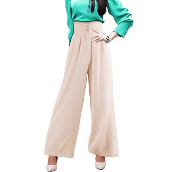DELUXSEY Waisted Pants Women Ankle