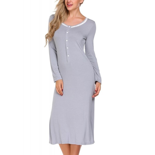 Skylin Sleeve Sleepwear Womens Nightgowns