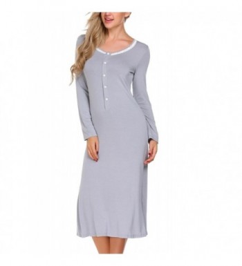 Skylin Sleeve Sleepwear Womens Nightgowns