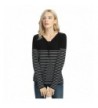 Womens Stripe Cotton Sweater Pullover