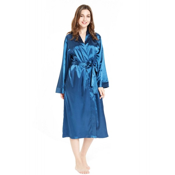 lantisan Bathrobe Length V Neck Dressing