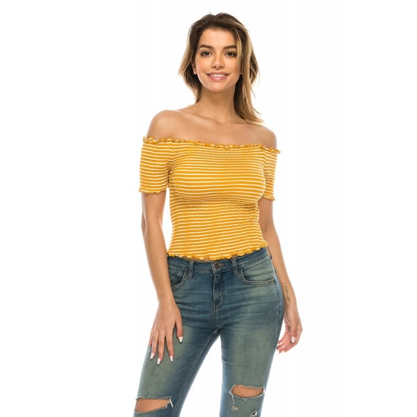 Classic Strapless Shoulder Bandeau Mustard