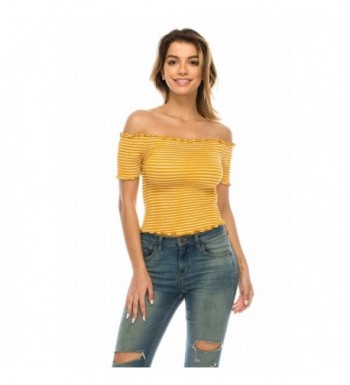 Classic Strapless Shoulder Bandeau Mustard