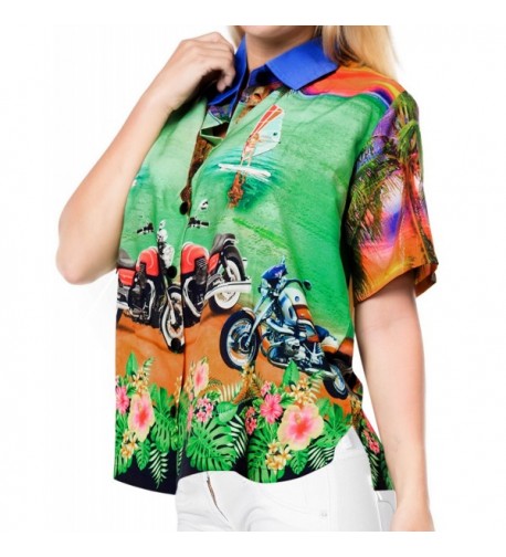 Leela Sleeve Button Tropical Carribean