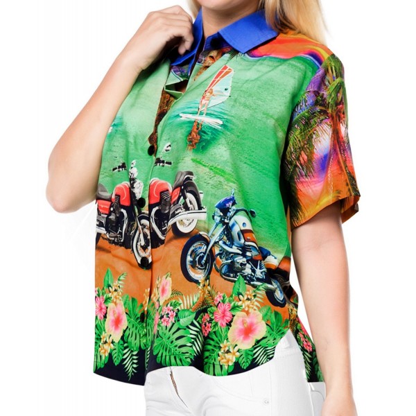 Leela Sleeve Button Tropical Carribean