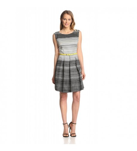 Julian Taylor Womens Sleeveless Belted