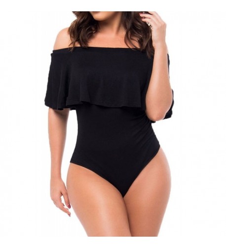 Dasbayla Boyfriend Shoulder Bodysuit Leotard