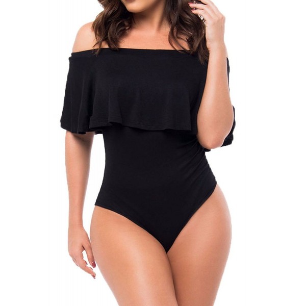 Dasbayla Boyfriend Shoulder Bodysuit Leotard