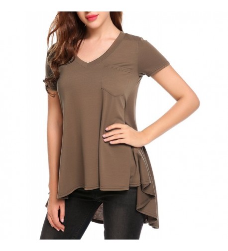 Zeagoo Womens Short Sleeve Flare