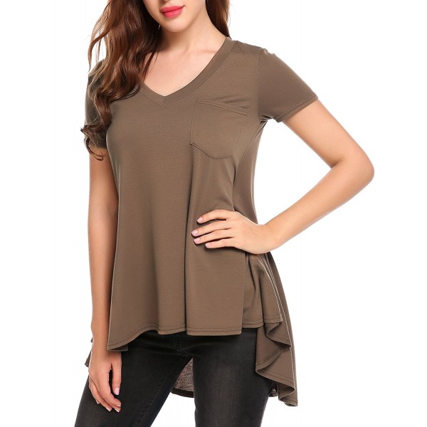 Zeagoo Womens Short Sleeve Flare