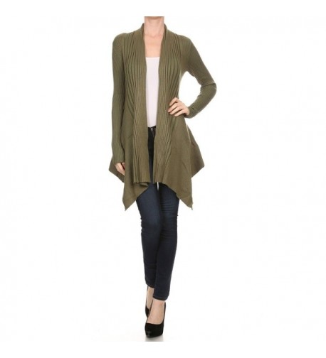 ReneeC Womens Classic Asymmetric Cardigan