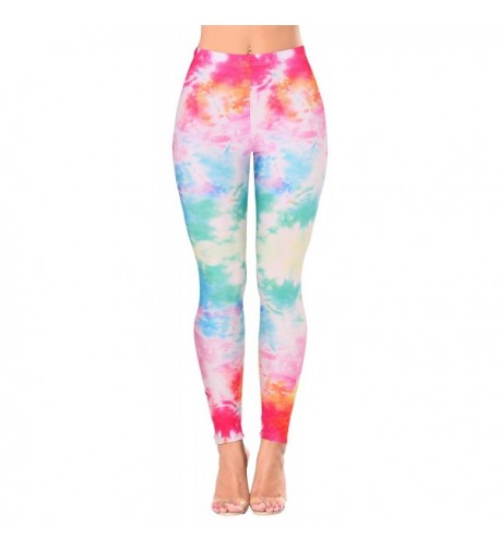 Jescakoo Rainbow Tie Dye Printed Stretch