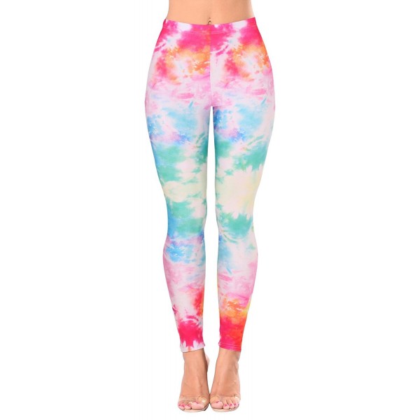 Jescakoo Rainbow Tie Dye Printed Stretch