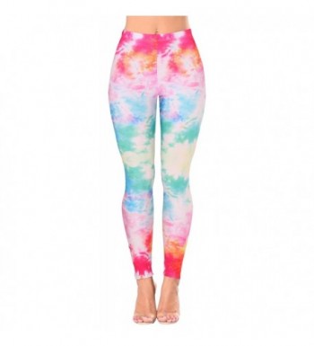 Jescakoo Rainbow Tie Dye Printed Stretch