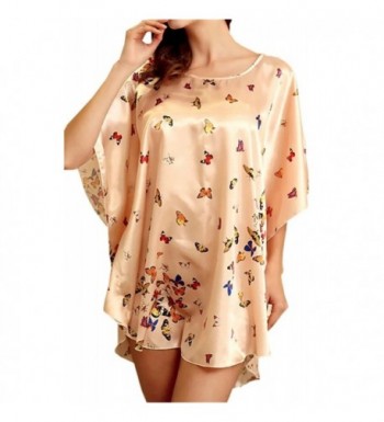 Betusline Butterfly Sleepwear Pajamas Apricot