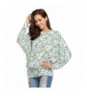 Zeagoo Floral Printed Womens Batwing