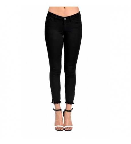 Womens Skinny Jeans Black KC6051BK