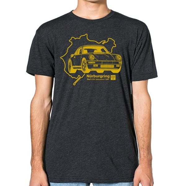 GarageProject101 Porsche yellowbird T Shirt Heather