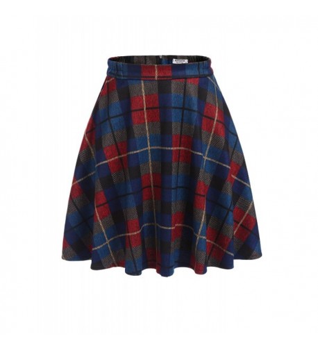HOTOUCH Womens Waisted Check Print