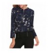 ANGVNS Sleeve Zipper Casual Blouse