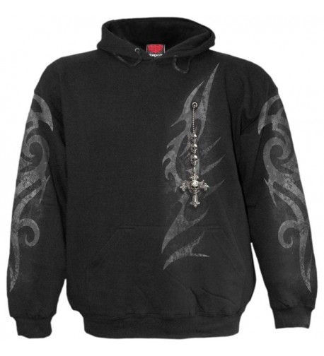 Spiral Mens Tribal Chain Hoody