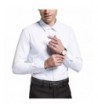 Secofly Sleeve Dress Shirts White