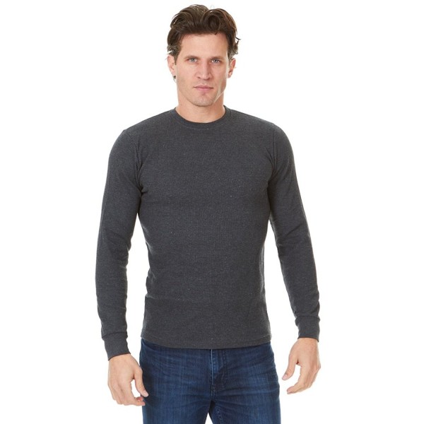 Unique Styles Mens Thermal Top Heavyweight Long Sleeve Waffle Weave ...