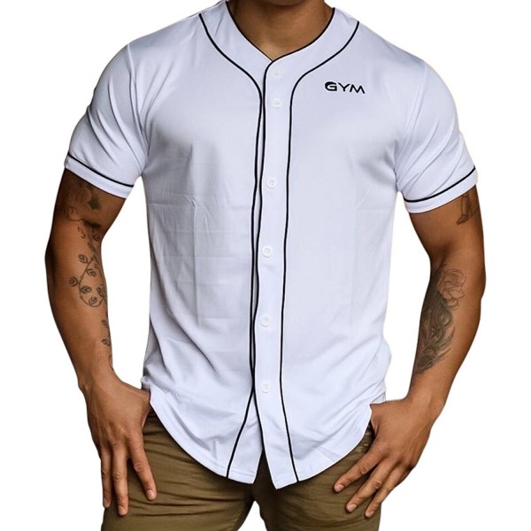 baseball button down jersey