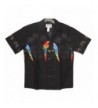 Aloha Parrots Hawaiian Shirt BLACK