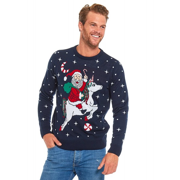 Christmas Sweater Ladies Santa Unicorn XX