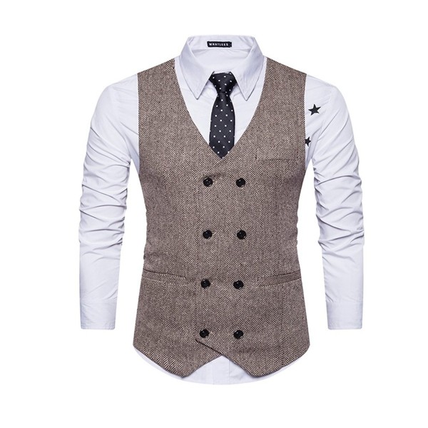 Pumpkin Brother Business Breasted Waistcoat