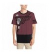 Southpole Sleeve Marled Graphics Burgundy