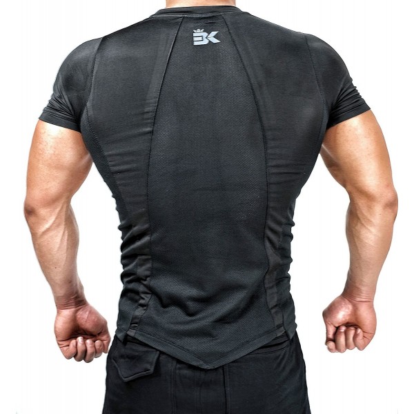 Men's Muscle Compression Shirt- Dry Fit V Neck Gym Workout Shirts Base ...