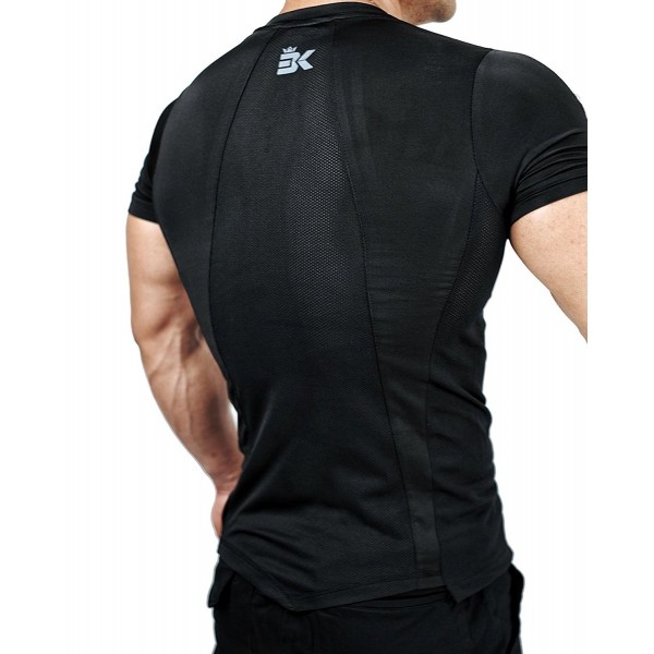 Men's Muscle Compression Shirt- Dry Fit V Neck Gym Workout Shirts Base ...