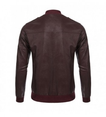 Discount Real Men's Faux Leather Coats Outlet