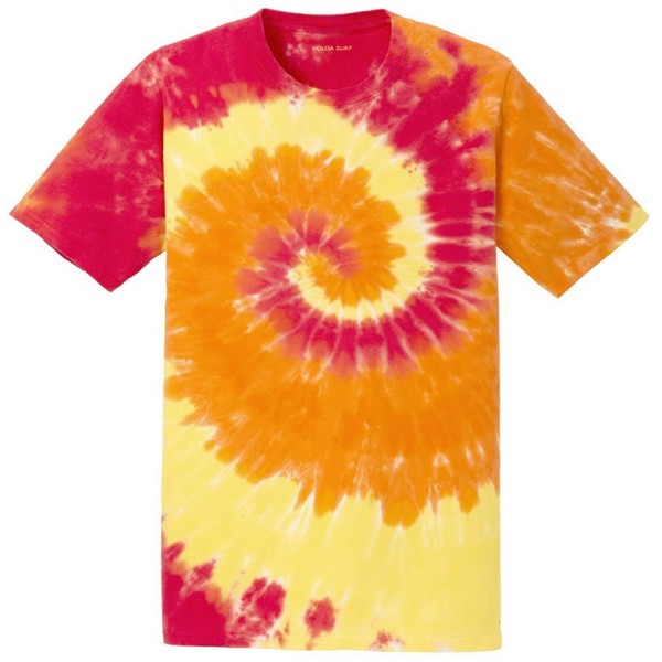 colorful Tie Dye T Shirt 2XL Blaze Rainbow