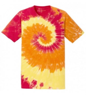 colorful Tie Dye T Shirt 2XL Blaze Rainbow