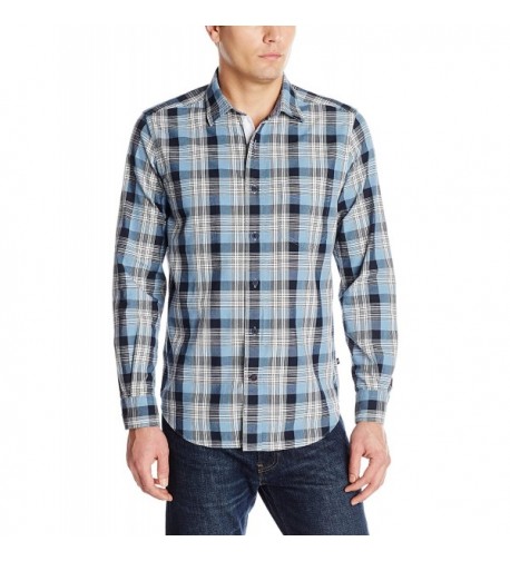 Nautica Drift Plaid Chambray Shirt