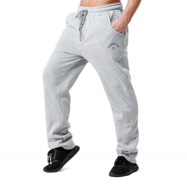 KingPlus Fleece Bottom Sweatpants Lightgray