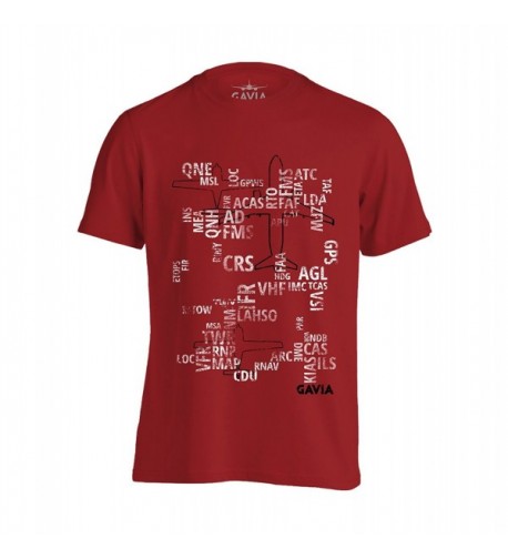 Aviation Acronyms T shirt Large Red