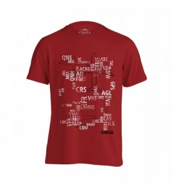 Aviation Acronyms T shirt Large Red