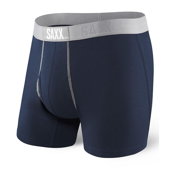 Saxx Men's 24-Seven Boxer Brief with Fly Opening - Navy - CD17Y4SDY2O