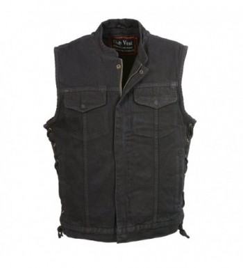 Club Vest Denim Hidden Zipper