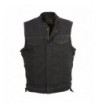 Club Vest Denim Hidden Zipper